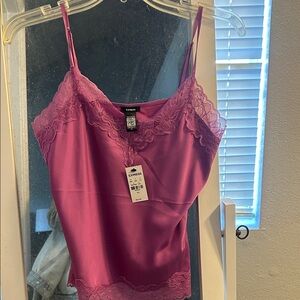 Express Fuchsia Lace Camisole